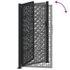 vidaXL Πύλη κήπου Μαύρη 105x180 cm Ατσάλινος σταυρός σχεδιασμού