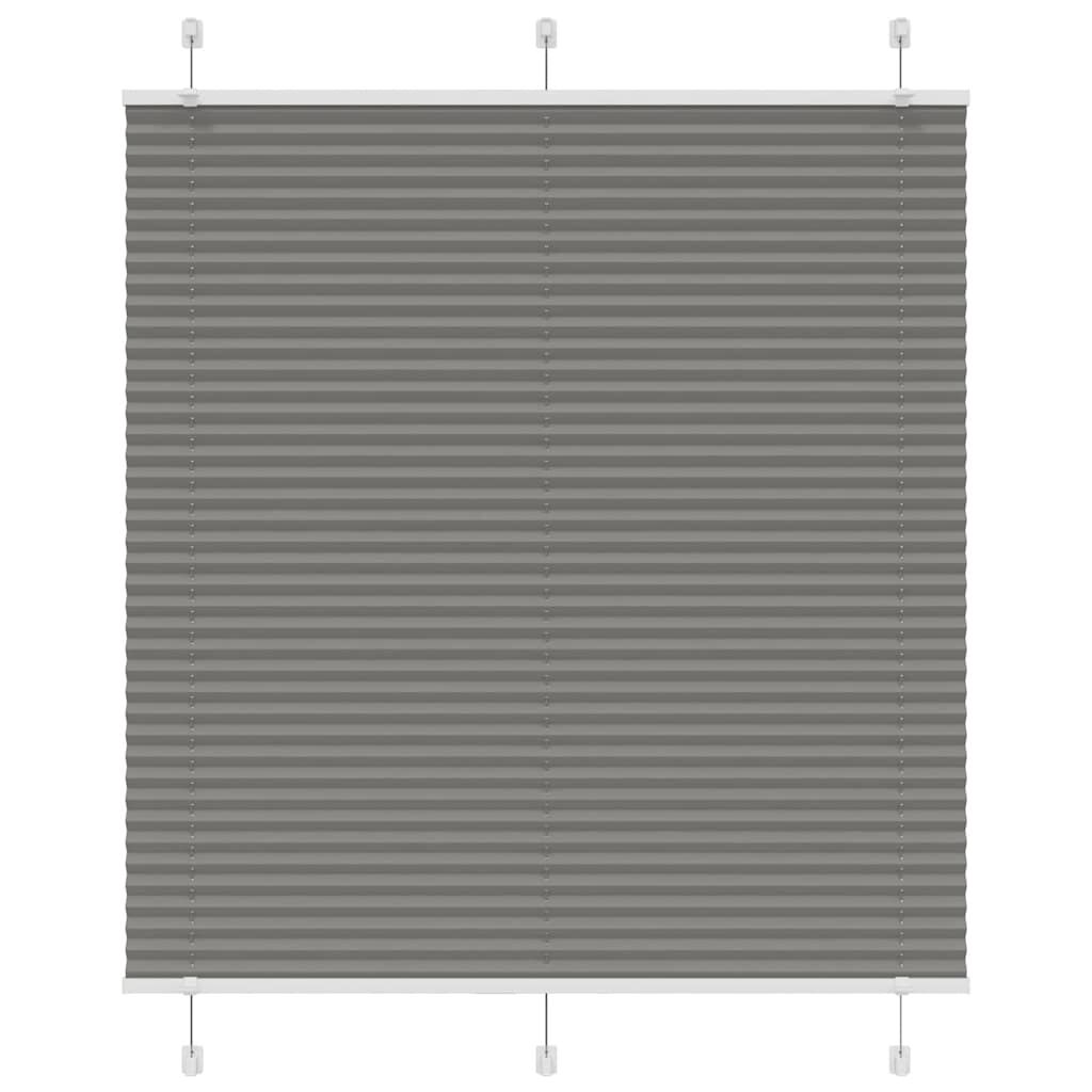 vidaXL Πλισέ περσίδα Ανθρακί 120x100 cm Πλάτος υφάσματος 119,4 cm