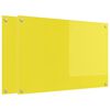 vidaXL Πίσω Πάνελ Κουζίνας 2 pcs Κίτρινο 90 x 60 cm σκληρυμένο γυαλί