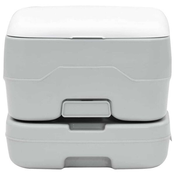 vidaXL Φορητή Τουαλέτα Καμπίνας Γκρι 41.5 x 36.5 x 30 cm
