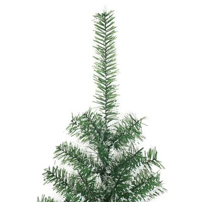 vidaXL Χριστουγεννιάτικο Δέντρο Τεχνητό με Χιόνι Πράσινο 210 εκ.