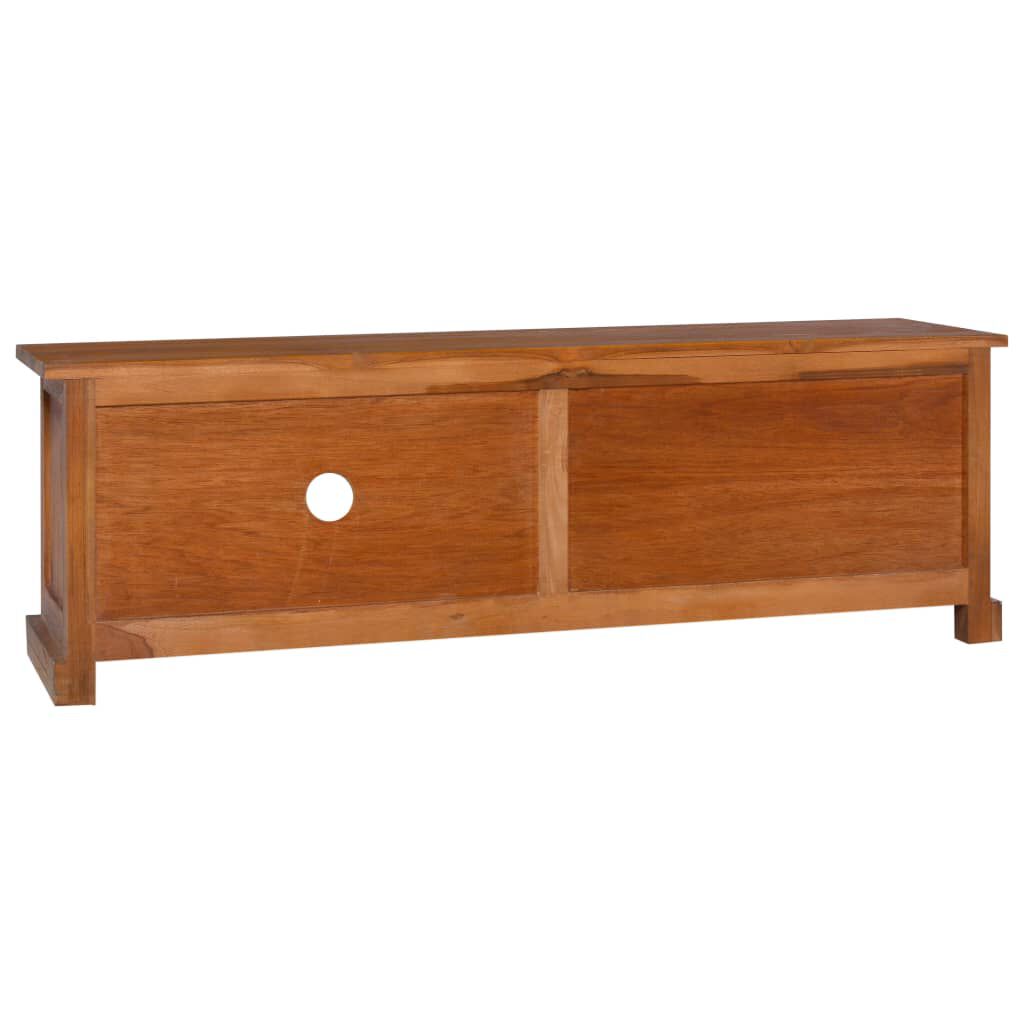 vidaXL Έπιπλο Τηλεόρασης 112 x 30 x 37 εκ. από Μασίφ Ξύλο Teak