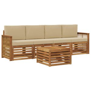 vidaXL &Sigma;&epsilon;&iota;&rho;ά &Kappa;&alpha;&nu;&alpha;&pi;έ &Epsilon;&xi;&omega;&tau;&epsilon;&rho;&iota;&kappa;&omicron;ύ &mu;&epsilon; &mu;&alpha;&xi;&iota;&lambda;ά&rho;&iota; 5 pcs &Phi;&upsilon;&sigma;&iota;&kappa;ό &kappa;&alpha;&iota; &Mu;&pi;&epsilon;&zeta;