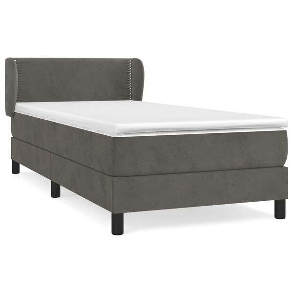 vidaXL &Kappa;&rho;&epsilon;&beta;ά&tau;&iota; Boxspring &mu;&epsilon; &Sigma;&tau;&rho;ώ&mu;&alpha; &Sigma;&kappa;&omicron;ύ&rho;&omicron; &Gamma;&kappa;&rho;&iota; 90x200 &epsilon;&kappa;. &Beta;&epsilon;&lambda;&omicron;ύ&delta;&iota;&nu;&omicron;