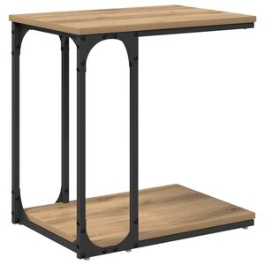 vidaXL &Tau;&rho;&alpha;&pi;&epsilon;&zeta;ά&kappa;&iota; &Pi;&lambda;&epsilon;&upsilon;&rho;ά&sigmaf; Artisan Oak 50 x 35 x 52 cm