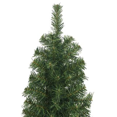 vidaXL Χριστουγεν. Δέντρο Slim Τεχνητό με Βάση Πράσινο 240 εκ.