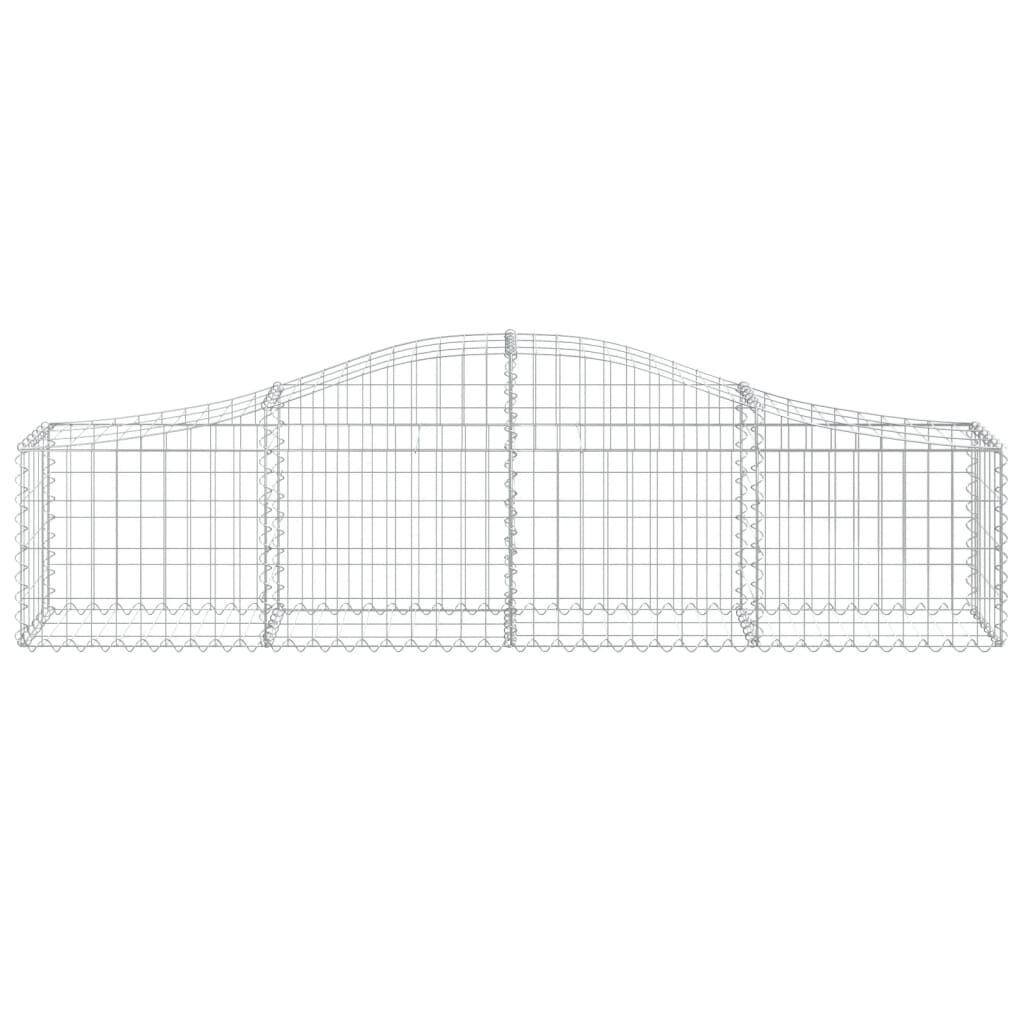 vidaXL Συρματοκιβώτια Τοξωτά 18 τεμ. 200x30x40/60 εκ. Γαλβαν. Ατσάλι