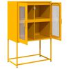 vidaXL Highboard Μουστάρδα κίτρινη 68x39x107 cm Χάλυβας