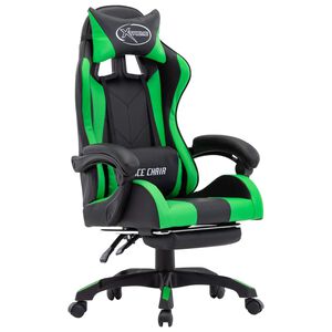 vidaXL &Kappa;&alpha;&rho;έ&kappa;&lambda;&alpha; Racing &mu;&epsilon; &Upsilon;&pi;&omicron;&pi;ό&delta;&iota;&omicron; &Pi;&rho;ά&sigma;&iota;&nu;&eta;/&Mu;&alpha;ύ&rho;&eta; &alpha;&pi;ό &Sigma;&upsilon;&nu;&theta;&epsilon;&tau;&iota;&kappa;ό &Delta;έ&rho;&mu;&alpha;