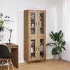 vidaXL Highboard Artisan Oak 69,5 x 34 x 180 &epsilon;&kappa;. &Epsilon;&pi;&epsilon;&xi;&epsilon;&rho;&gamma;&alpha;&sigma;&mu;έ&nu;&omicron; &xi;ύ&lambda;&omicron;