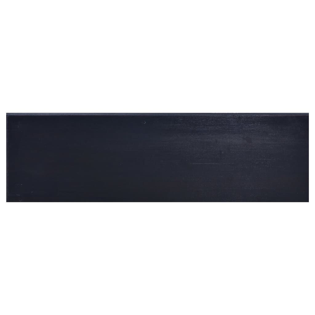 vidaXL Έπιπλο Τηλεόρασης Ανοιχτό Καφέ Μαύρο 100x30x45 εκ. Μασίφ Μαόνι