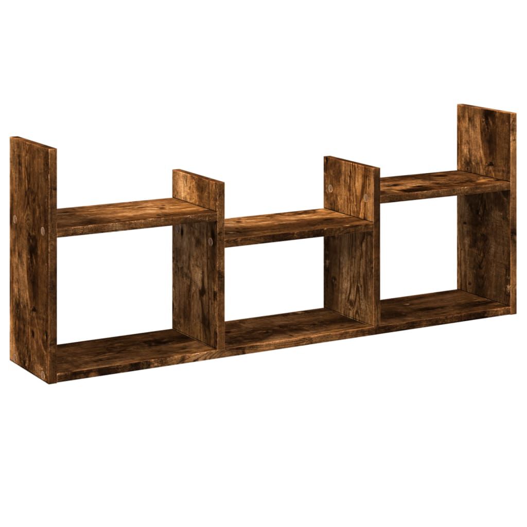 vidaXL Ντουλάπι Τοίχου Καπνιστή Δρυς 100x18x40 εκ. Επεξεργασμένο Ξύλο