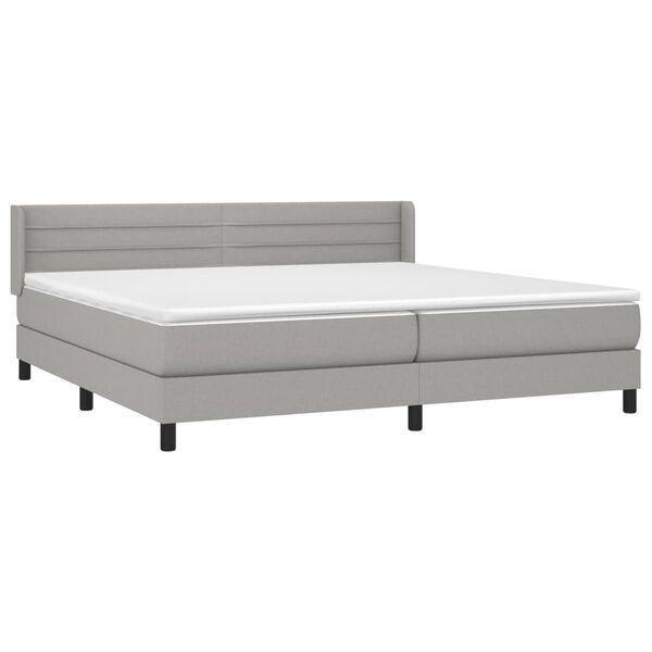 vidaXL &Kappa;&rho;&epsilon;&beta;ά&tau;&iota; Boxspring &mu;&epsilon; &Sigma;&tau;&rho;ώ&mu;&alpha; &Alpha;&nu;&omicron;&iota;&chi;&tau;ό &Gamma;&kappa;&rho;&iota; 200x200 &epsilon;&kappa;. &Upsilon;&phi;&alpha;&sigma;&mu;ά&tau;&iota;&nu;&omicron;