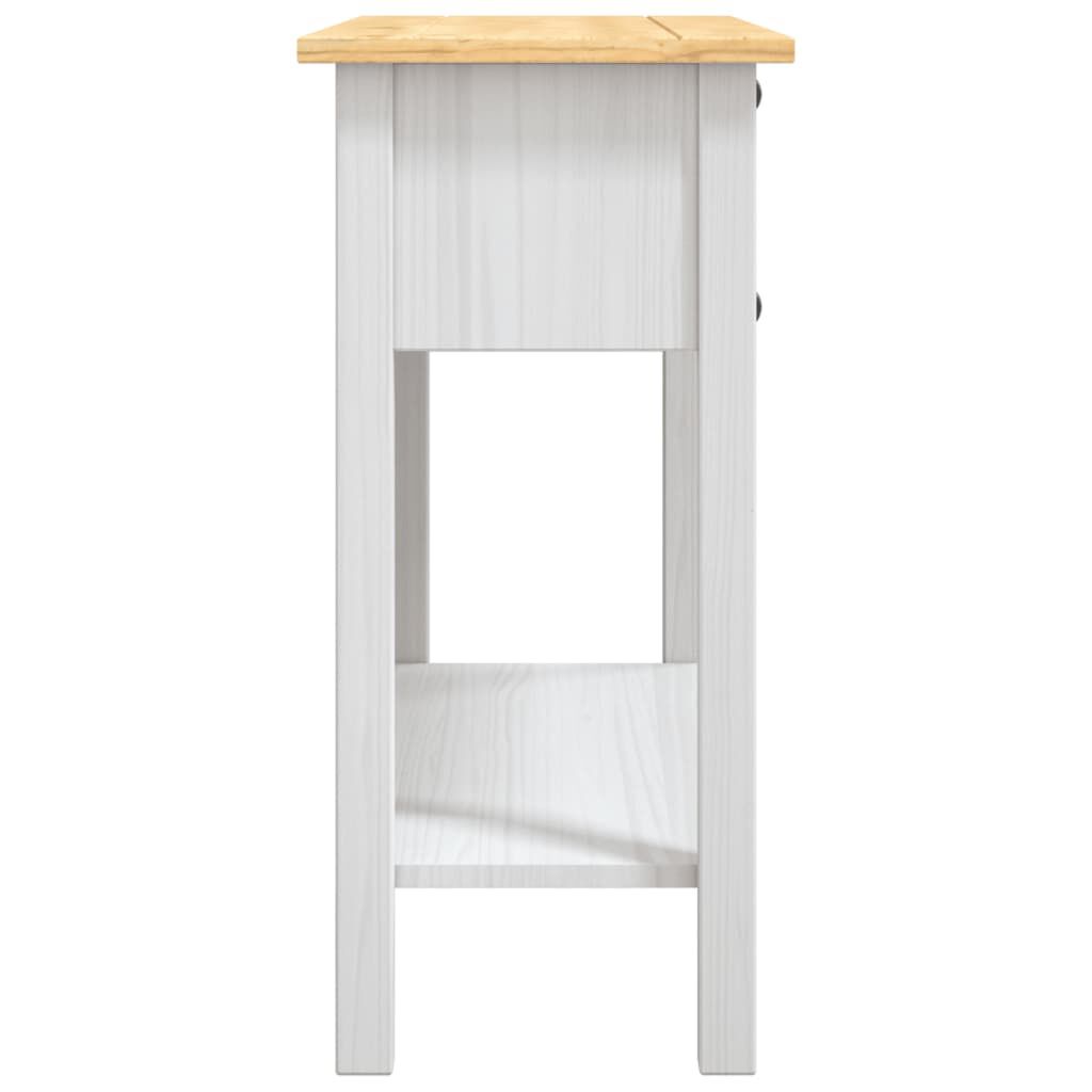 vidaXL Τραπέζι Κονσόλα Μεξικ. Corona Λευκό 90x34,5x73 εκ. Ξύλο Πεύκου