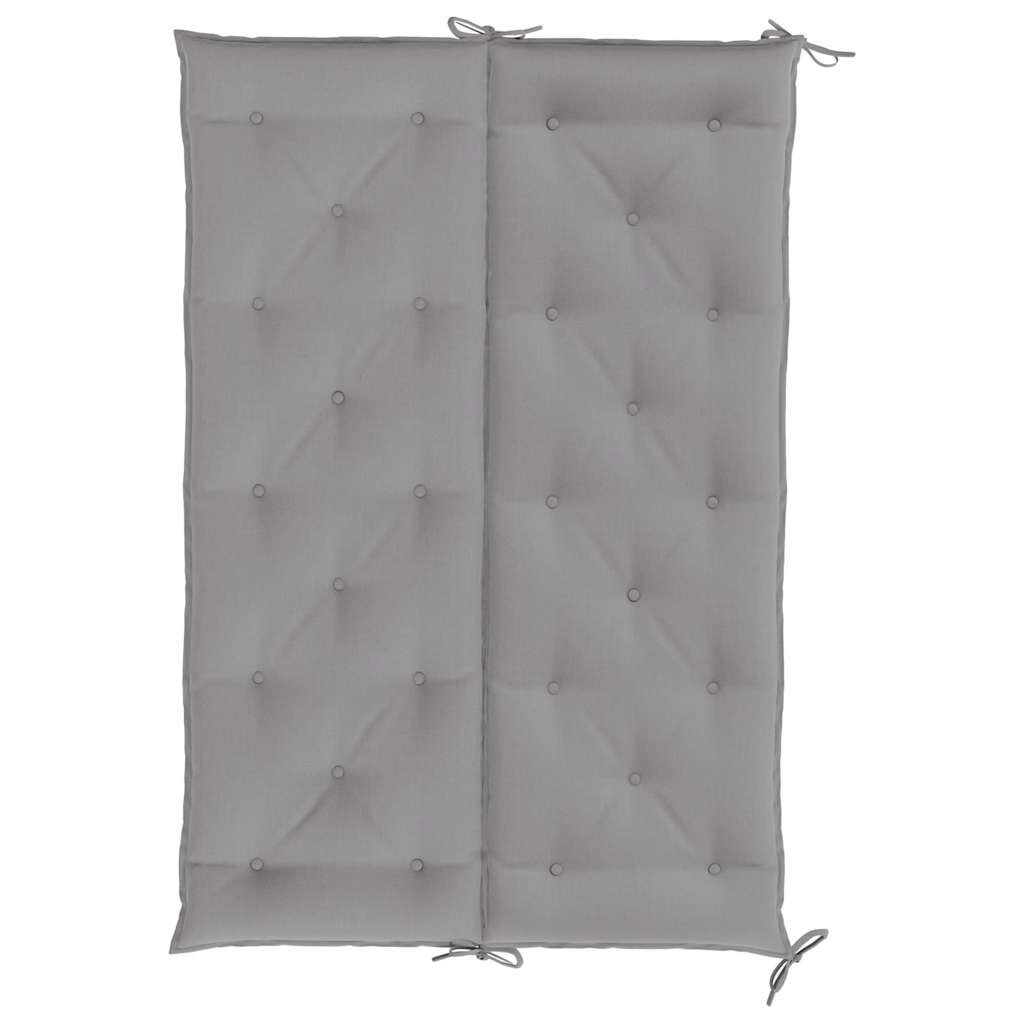 vidaXL Μαξιλάρι Πάγκου Κήπου Γκρι 150x(50+50)x7 εκ. Ύφασμα Oxford
