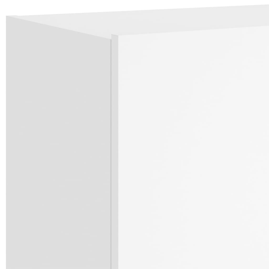 vidaXL Έπιπλο Τοίχου Τηλεόρασης με LED Λευκό 60x35x41 εκ.