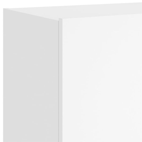 vidaXL Έπιπλο Τοίχου Τηλεόρασης με LED Λευκό 60x35x41 εκ.