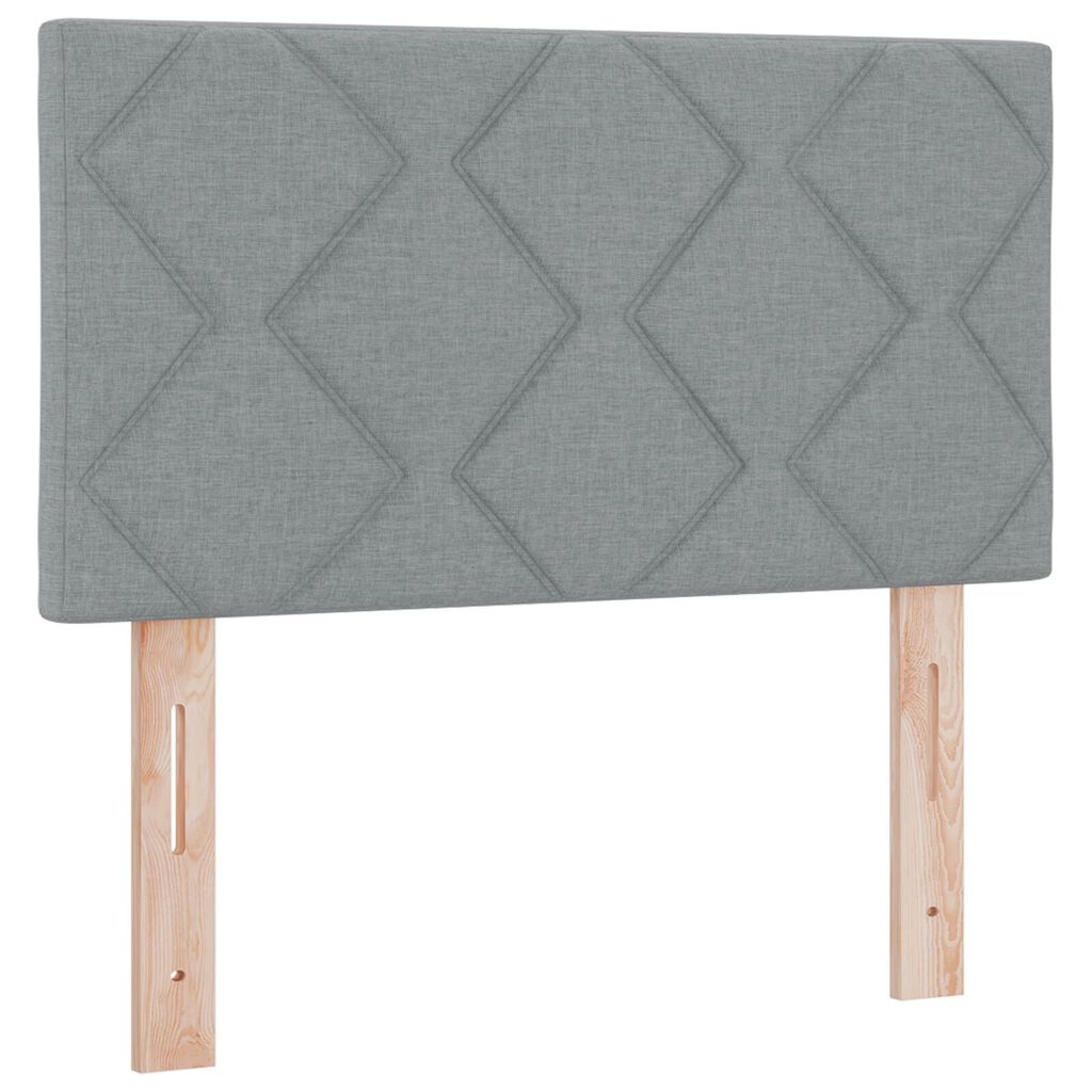 vidaXL Υφασμάτινο Κεφαλάρι Geometric Ανοιχτό γκρι 80 cm ύφασμα