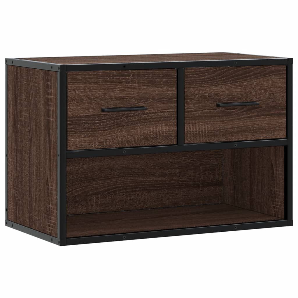 vidaXL Έπιπλο Τηλεόρασης Καφέ Δρυς 60x31x39,5 εκ. Επεξεργασμένο Ξύλο