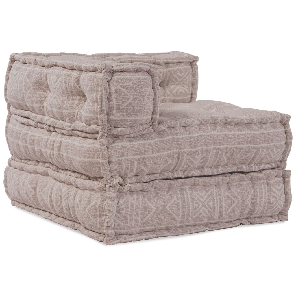 vidaXL Καναπές Pouffe 3-θέσιος Modular Αναστρέψιμος Λεοπάρ Κλωστοϋφαντουργίας
