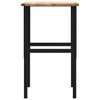πάγκος εργασίας vidaXL 80x60x(71,5-98) cm Μασίφ Ξύλο Δρυς