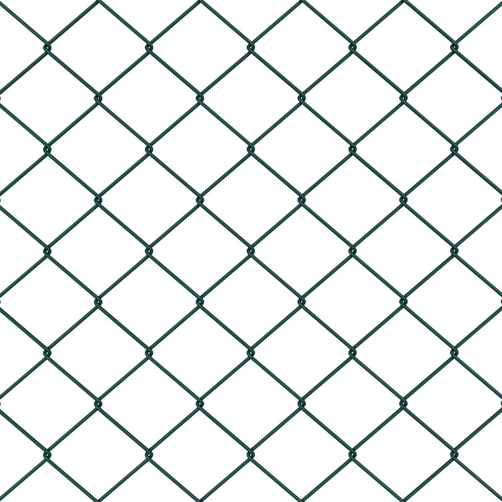 vidaXL Περίφραξη αλυσίδας με 13 στήλες 0.8x25 μ γαλβανισμένο ατσάλι