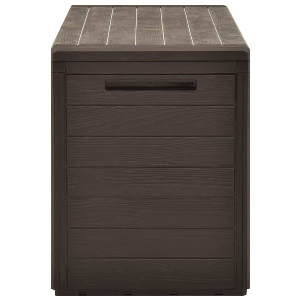 vidaXL Μπαούλο Αποθήκευσης Κήπου Καφέ 116 x 44 x 55 εκ.