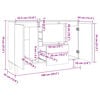vidaXL Μπουφές Λευκός 101 x 35 x 70 εκ. από Επεξεργασμένο Ξύλο