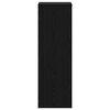 vidaXL Βάση φυτών Μαύρη Οξυά 33 x 33 x 100 cm Επεξεργασμένο ξύλο