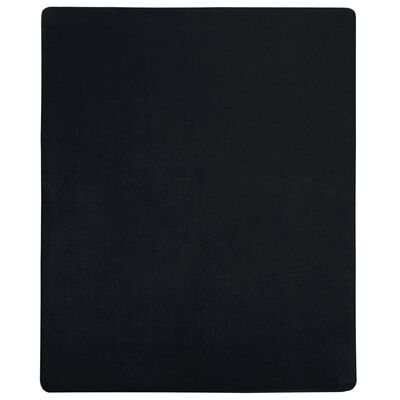 vidaXL Σεντόνια με Λάστιχο 2 τεμ. Μαύρα 140x200 εκ. Βαμβακερό Ζέρσεϊ