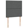 vidaXL Κρεβάτι Boxspring με Στρώμα Σκούρο Γκρι 100x200 εκ. Υφασμάτινο