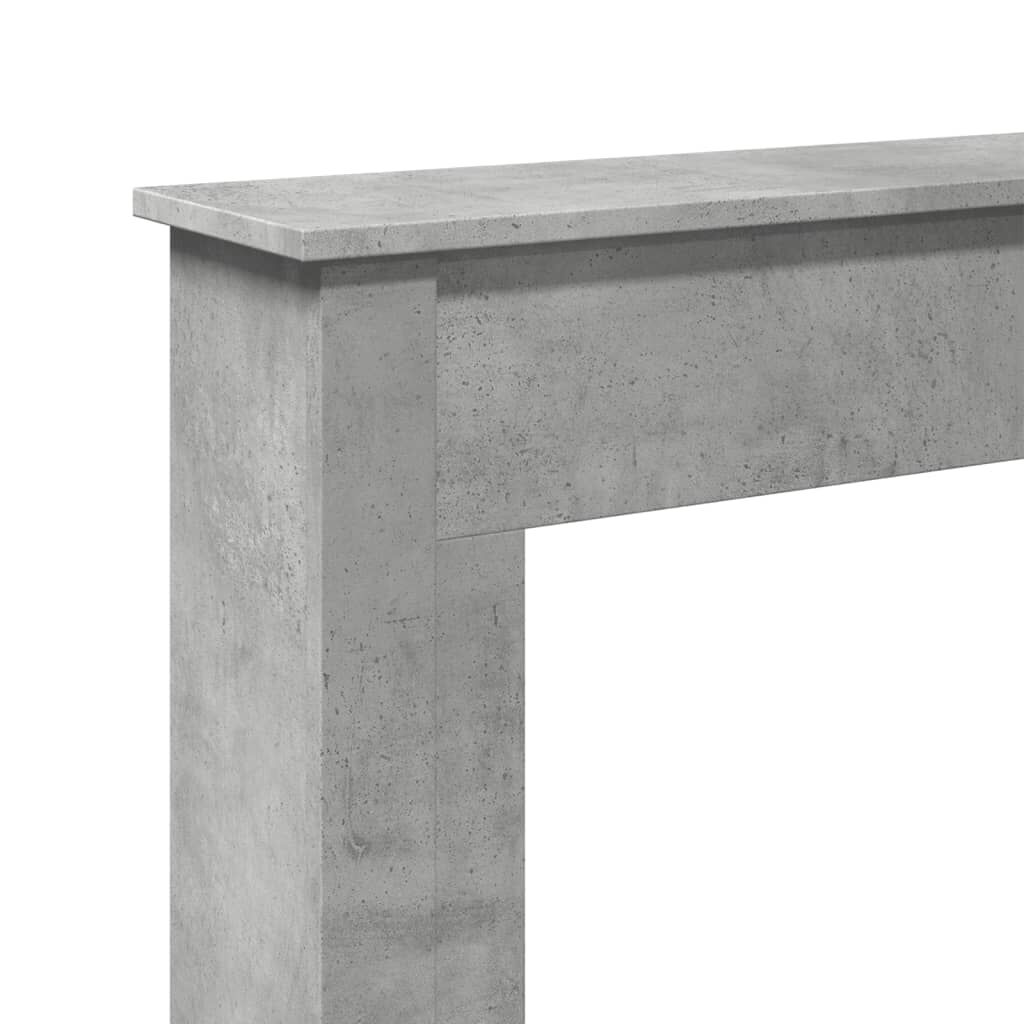 vidaXL Πλαίσιο Τζακιού Γκρι Σκυρ. 75x20x87,5 εκ. από Επεξ. Ξύλο