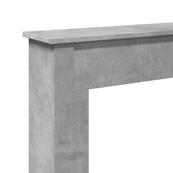 vidaXL Πλαίσιο Τζακιού Γκρι Σκυρ. 75x20x87,5 εκ. από Επεξ. Ξύλο
