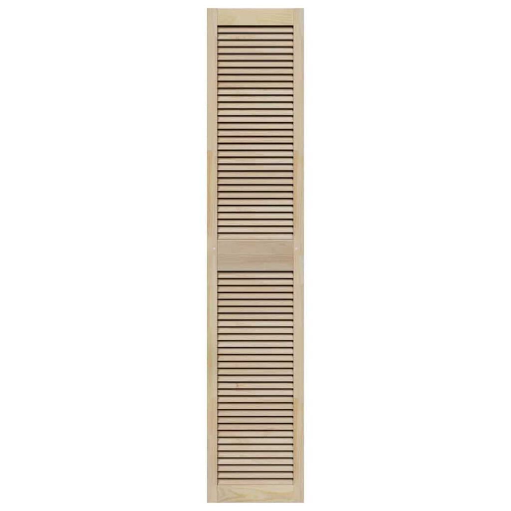 vidaXL Πόρτες Ντουλάπας με πόρτα 4 pcs Καφέ 201 x 39.5 x 2.1 εκ
