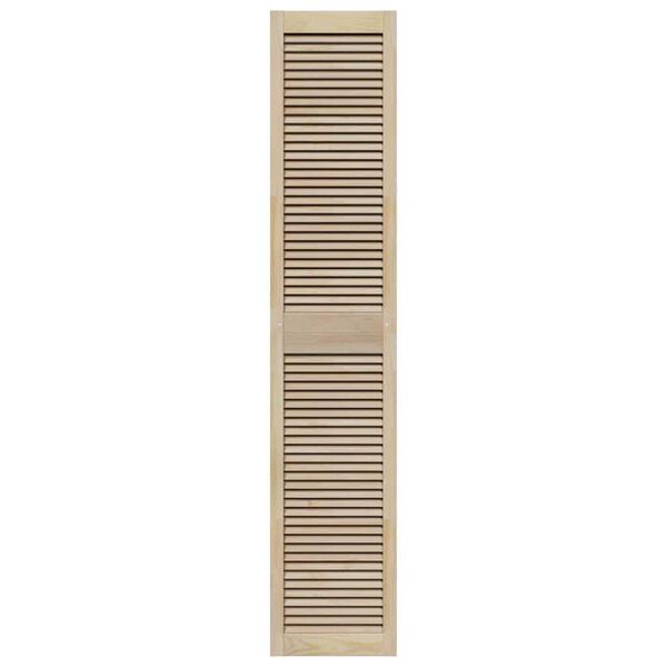 vidaXL Πόρτες Ντουλάπας με πόρτα 4 pcs Καφέ 201 x 39.5 x 2.1 εκ