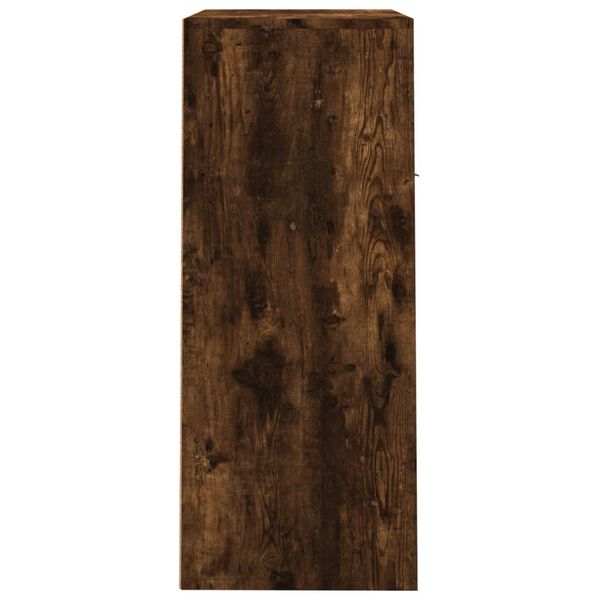 vidaXL Παπουτσοθήκη Καπνιστή Δρυς 60x35x84 εκ. από Επεξεργασμένο Ξύλο