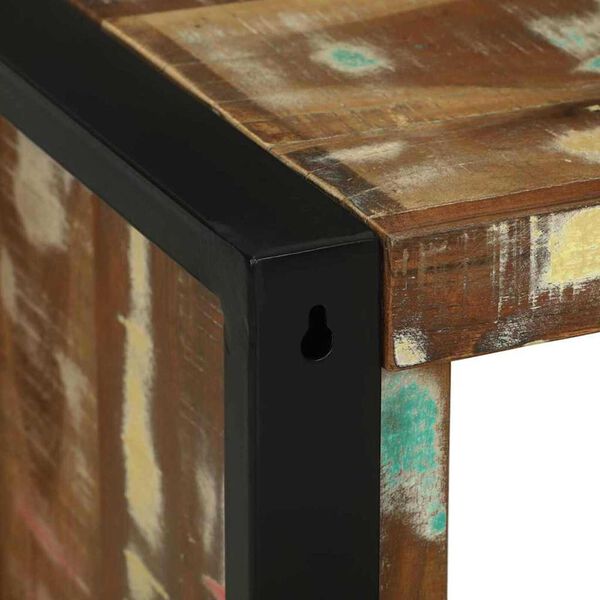 vidaXL Κύβος Τοίχου Καφέ 55 x 35 x 40 εκ Μασίφ ανακυκλωμένο ξύλο