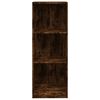 vidaXL Βιβλιοθήκη με 3 Ράφια Καπνιστή Δρυς 40x24x109 εκ. Επεξεργ. Ξύλο