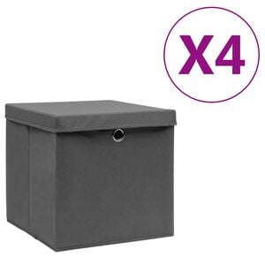 vidaXL &Kappa;&omicron;&upsilon;&tau;&iota;ά &Alpha;&pi;&omicron;&theta;ή&kappa;&epsilon;&upsilon;&sigma;&eta;&sigmaf; &mu;&epsilon; &Kappa;&alpha;&pi;ά&kappa;&iota;&alpha; 4 &tau;&epsilon;&mu;. &Gamma;&kappa;&rho;&iota; 28 x 28 x 28 &epsilon;&kappa;.