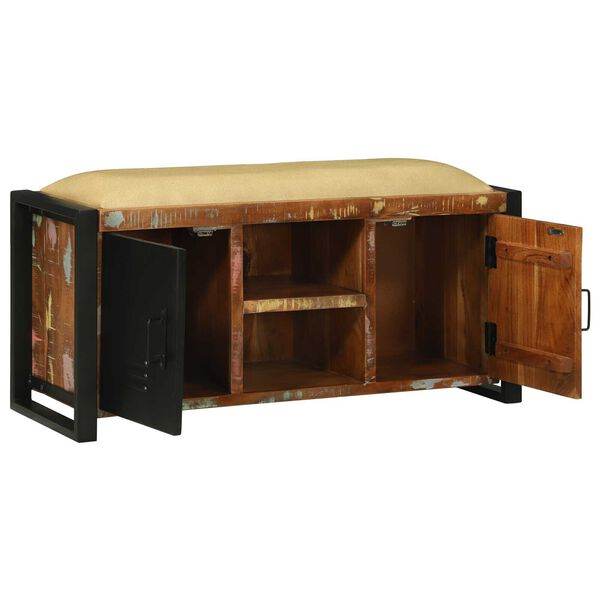 vidaXL Ντουλάπα Πολύχρωμο 100 x 35 x 50 εκ Μασίφ ανακυκλωμένο ξύλο
