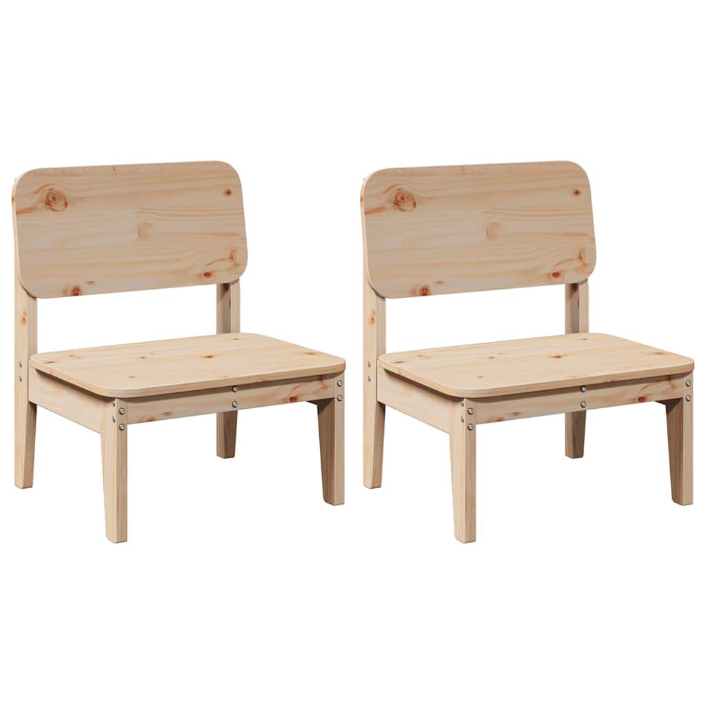 vidaXL Καρέκλες κήπου 2 τεμάχια 60x52,5x72 cm Πεύκο μασίφ ξύλο