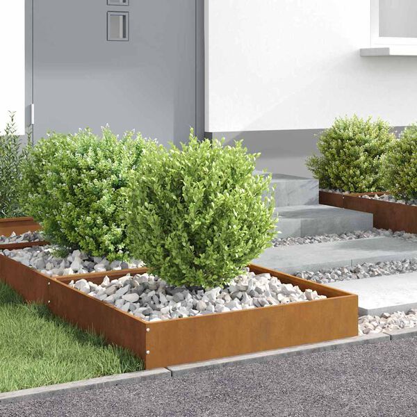 vidaXL &Pi;&epsilon;&rho;ί&gamma;&rho;&alpha;&mu;&mu;&alpha; &gamma;&kappa;&alpha;&zeta;ό&nu; 6 pcs &Sigma;&kappa; rusty 60 x 60 x 13 &epsilon;&kappa;