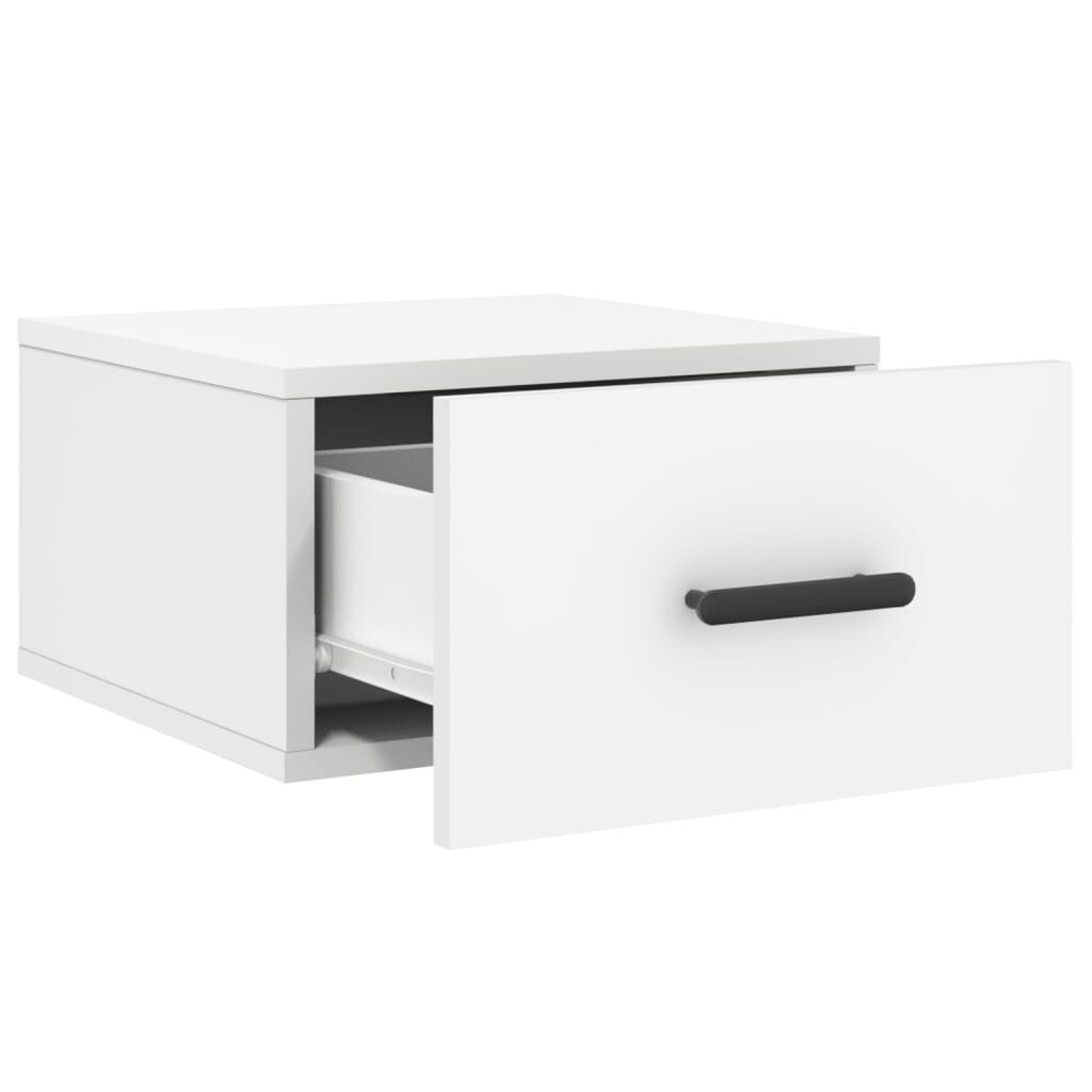 vidaXL Κομοδίνο Επιτοίχιο Λευκά 35 x 35 x 20 εκ.