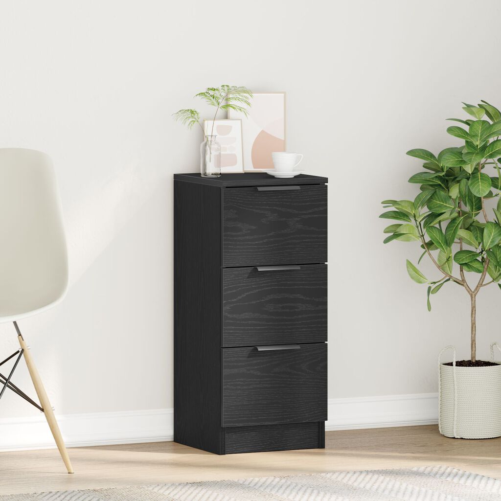 vidaXL Μαύρος Διορθωτής 30x30x70 εκ. Κατασκευασμένος από Επεξεργασμένο Ξύλο