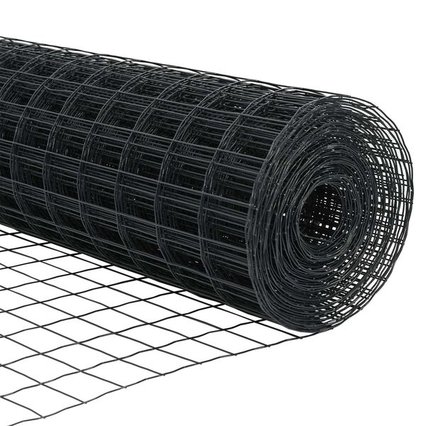 vidaXL Ευρωπαϊκή περίφραξη με 13 πόστα 1.2x25 μ Γαλβανισμένος χάλυβας γκρι