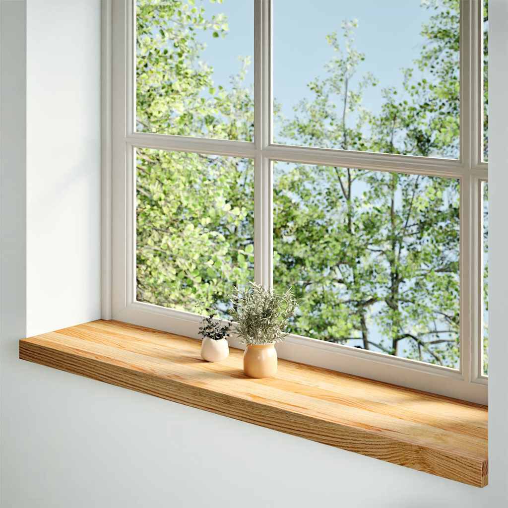 vidaXL Περβάζια παραθύρων 2 τεμ. Αν. Καφέ 110x30x2εκ. Μασίφ Ξύλο Δρυός