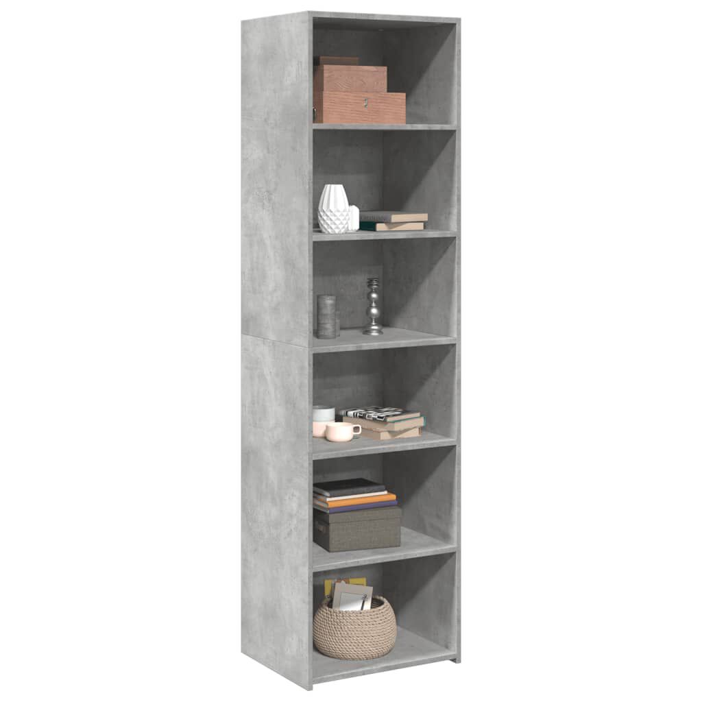 vidaXL Ντουλάπι Γκρι Σκυροδέματος 50x41x185 εκ. από Επεξεργασμένο Ξύλο