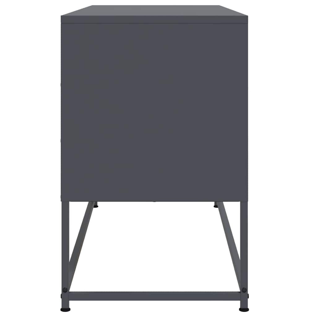 vidaXL Έπιπλο Τηλεόρασης Ανθρακί 100,5x39x60,5 εκ. από Ατσάλι