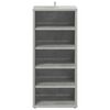 vidaXL Παπουτσοθήκη Γκρι Σκυροδέματος 31,5x35x70 εκ. από Επεξ. Ξύλο