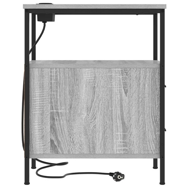 vidaXL Κουτιά Κρεβατοκάμαρας 2 pcs Γκρι sonoma 30 x 48 x 61 εκ